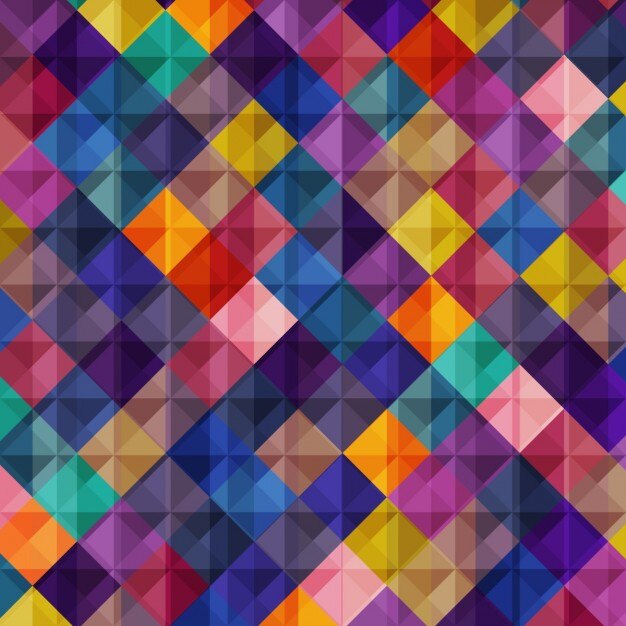 Free Vector background of colored squares