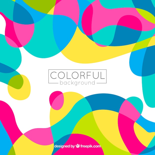 Background of colorful abstract shapes