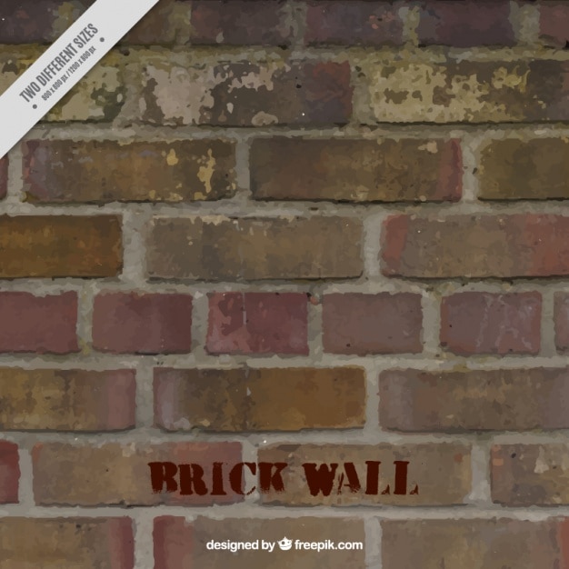 Free Vector background of damaged bricks wall