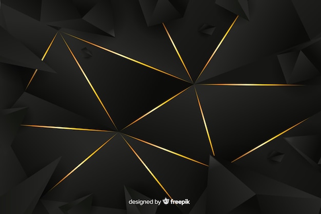 Background dark polygonal luxury