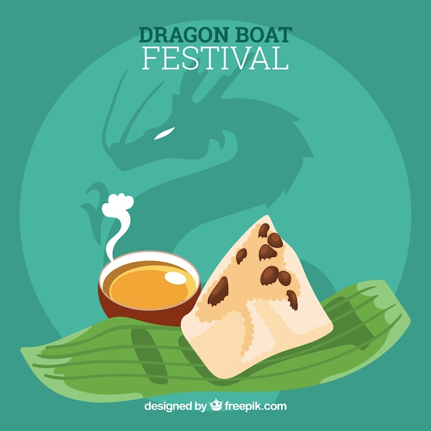 Background of delicious food of the duanwu festival