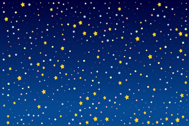 Background design with bright stars