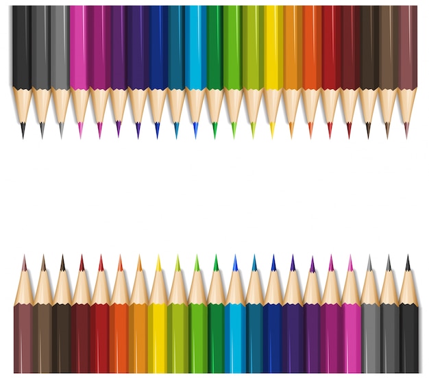 色鉛筆による背景のデザイン
