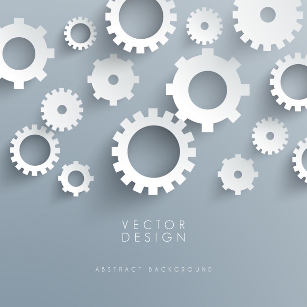 Free vector background design with gears
