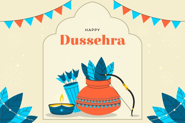 Background for dussehra festival celebration