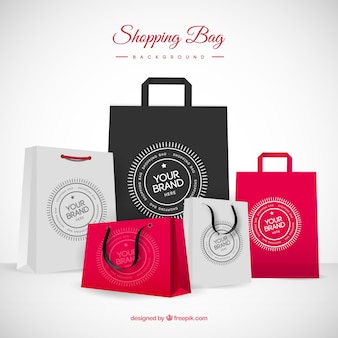 Premium Vector | Background of fashion bags Premium Vector | Background of fashion bags