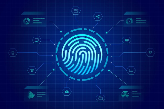 Background fingerprint neon