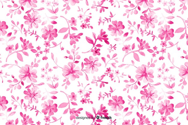 Background floral monochromatic watercolor
