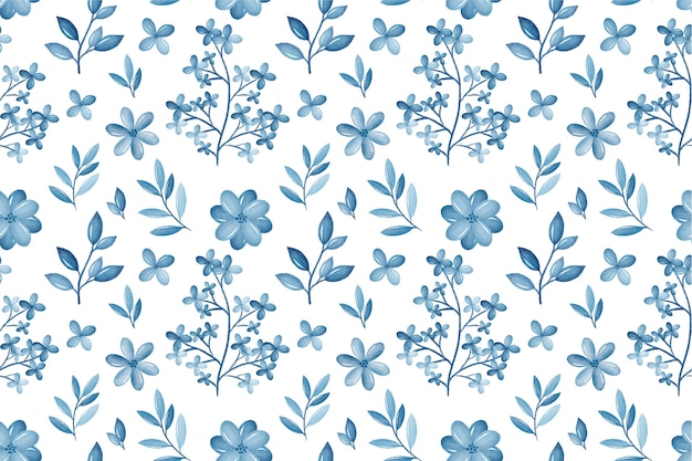 Background floral monochromatic watercolor