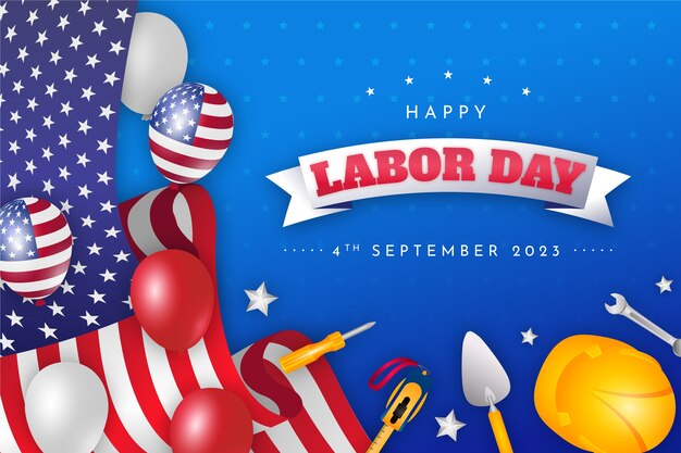 Фон для празднования Дня труда в США