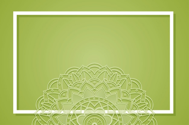 Background frame with mandala design