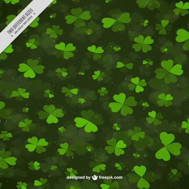 Free vector background full clovers