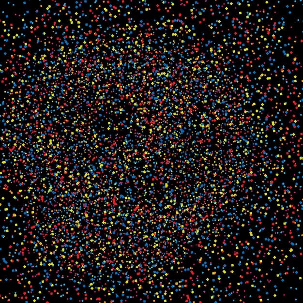 Vettore gratuito confetti sfondo colorato