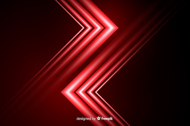 Background geometric style with red light