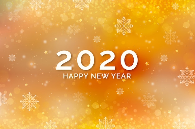 Free vector background golden new year