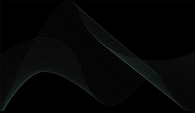 Фон градиентной линии волны минималистский абстрактный