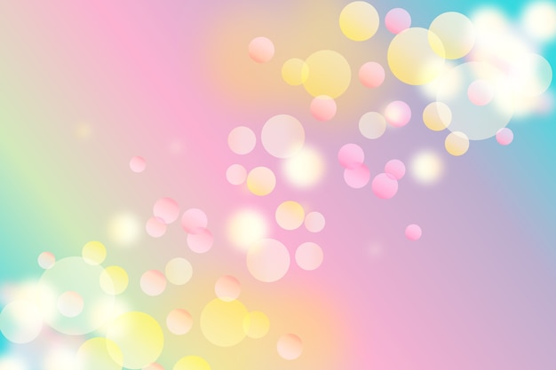 Free vector background gradient with bokeh effect