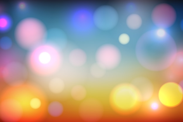 Free vector background gradient with bokeh effect