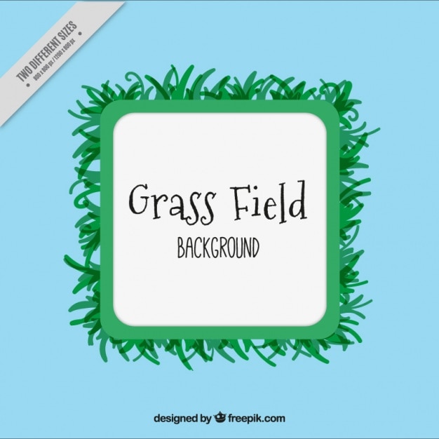 Free vector background of grass frame