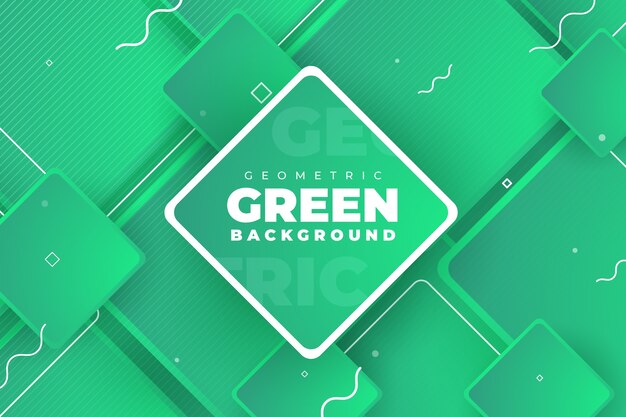 Background green abstract geometric