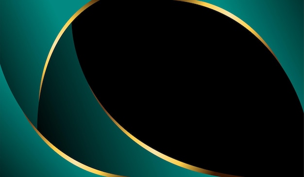 Free Vector | Background green luxury wave border modern gradient abstract