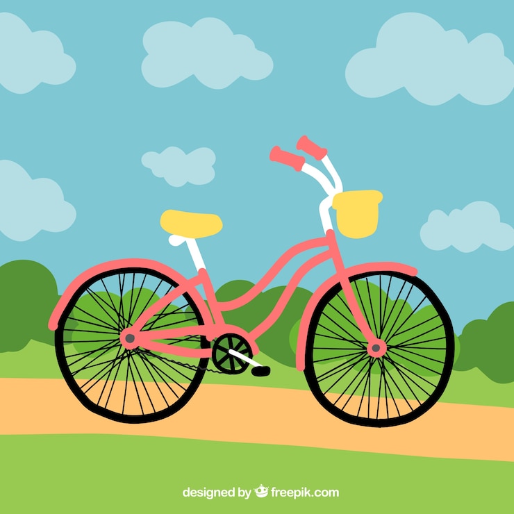 無料Vector 手、背景、自転車、公園で