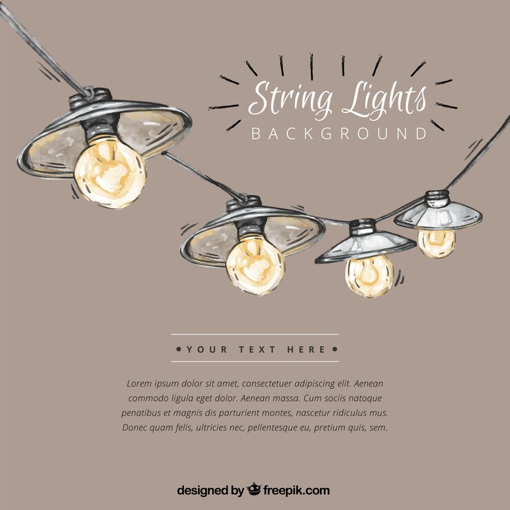 Free Vector background of hand-painted lanterns