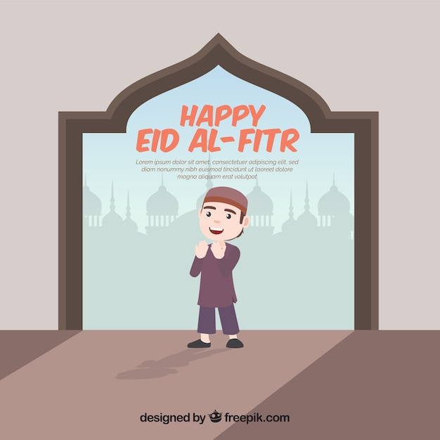 Sfondo del felice eid al-fitr