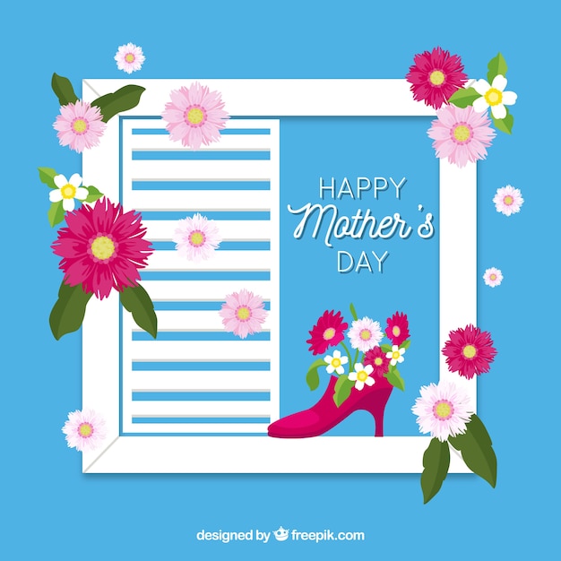 Free vector background happy mother's day