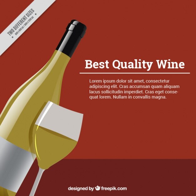 Free Vector background of high-quality wine