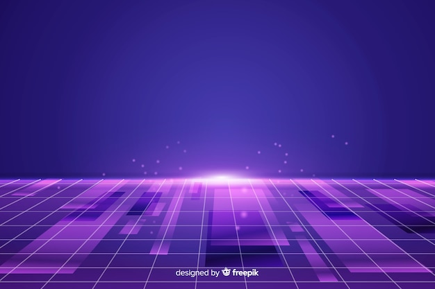 Free vector background horizon futuristic