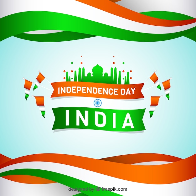 인도 독립 기념일 배너의 배경