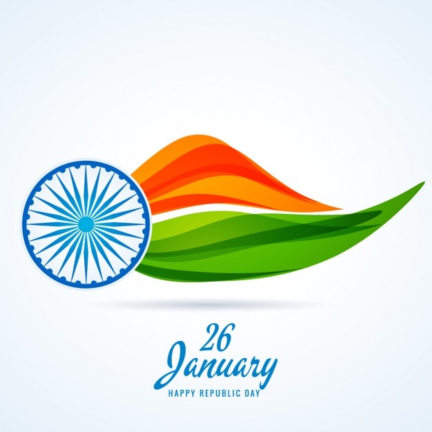 Free vector background of indian republic day