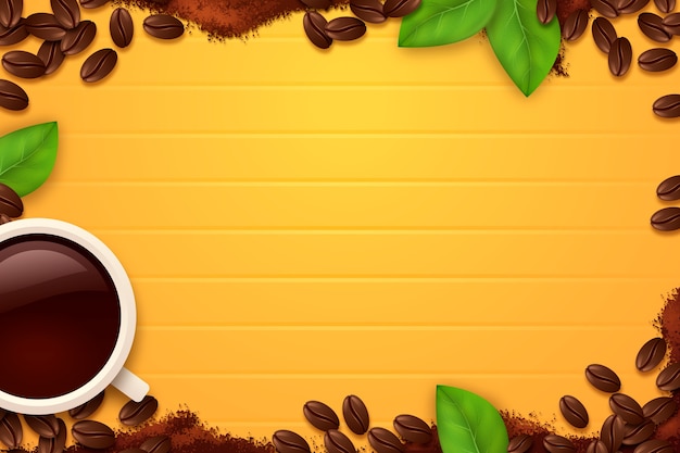 Background for international coffee day celebration