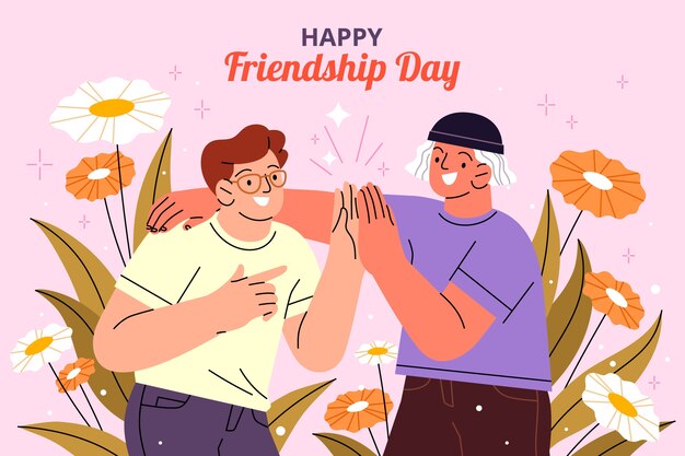 background for international friendship day celebration