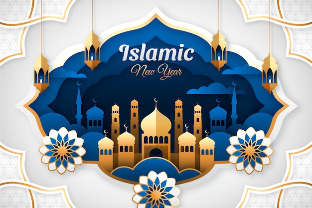 Background for islamic new year celebration