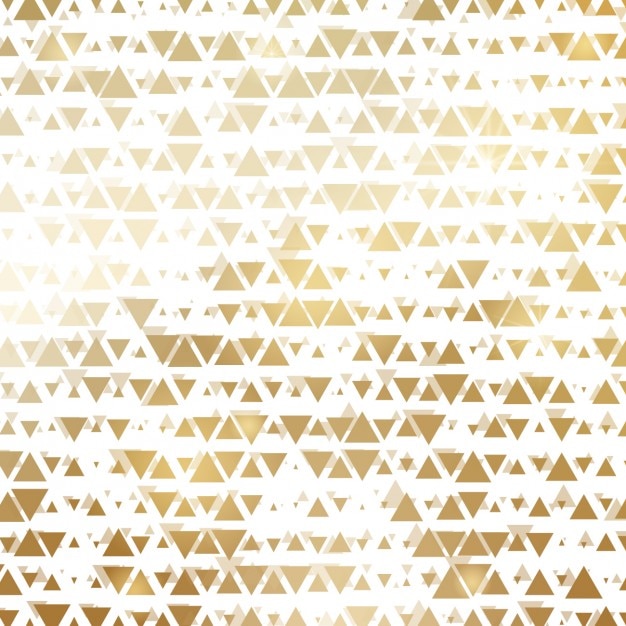 Free vector background made of golden triangles