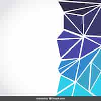 Бесплатное векторное изображение Фон из треугольников с голубыми