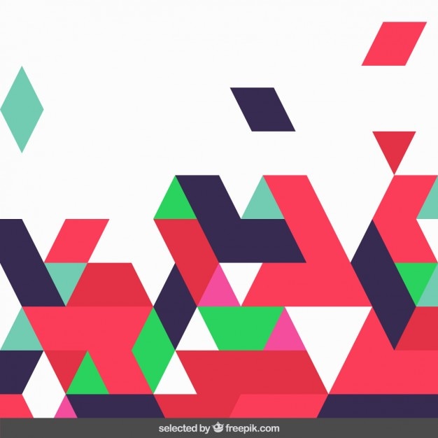 Free vector background made with geometrical shapes