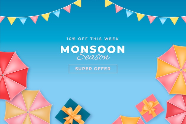 Background for monsoon season celebration