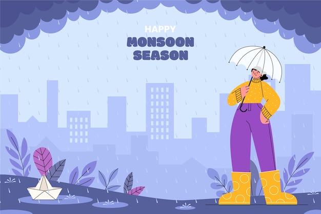 Background for monsoon season