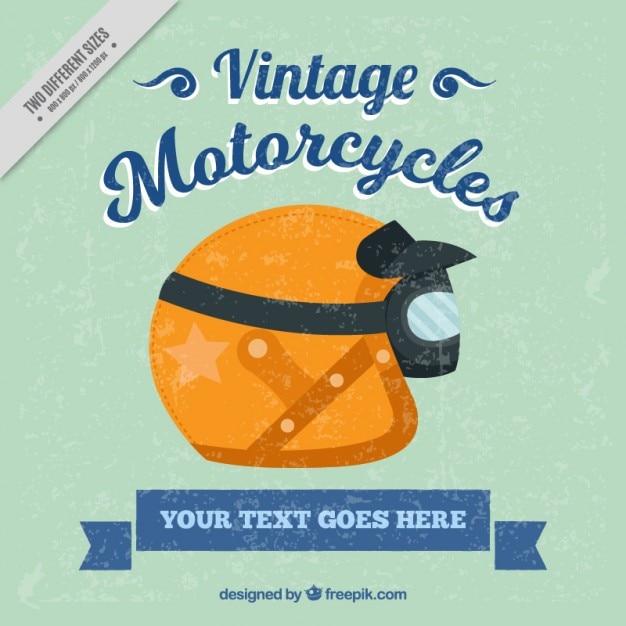 Free vector background of a motorcycle helmet