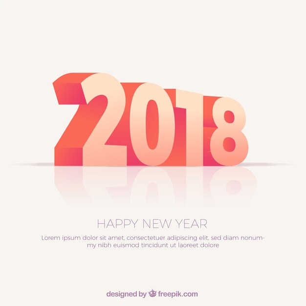 Background of new year 2018