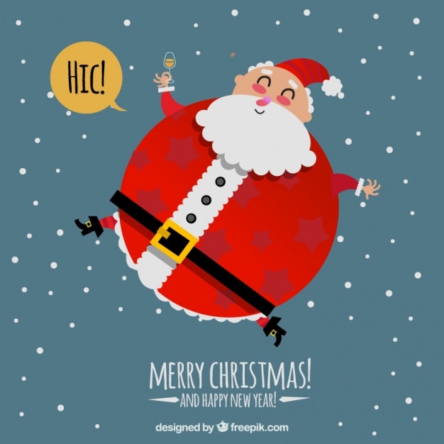 Background of nice big santa claus