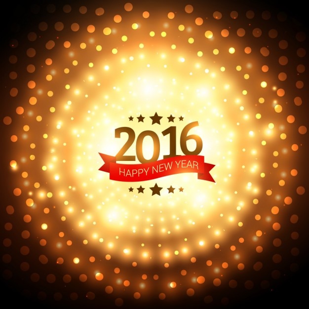 Предпосылки нового 2016 году с золотой свет