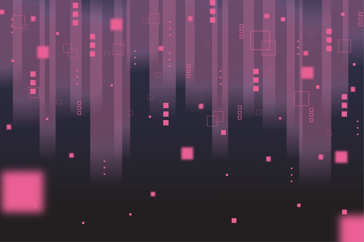 Free Vector background pixel rain abstract