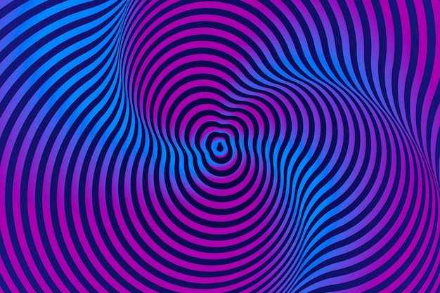 Free vector background psychedelic optical illusion design