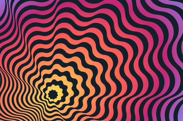 Free vector background psychedelic optical illusion theme