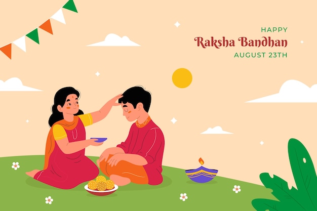 Background for raksha bandhan festival celebration