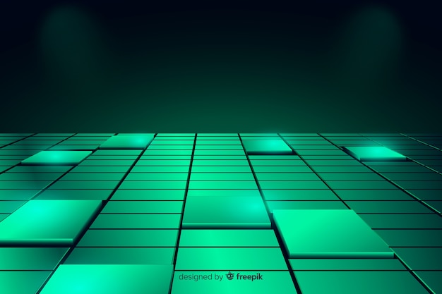 Background realistic cubes floor